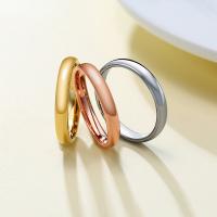 Titantium Steel finger ring, Volfram stål, mode smycken & olika storlek för val & för människan, fler färger för val, 3x1.60mm, Säljs av PC