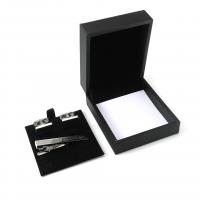 Κοσμήματα Gift Box, Πλαστική ύλη, διαφορετικά στυλ για την επιλογή, μαύρος, 85x75x40mm, Sold Με PC