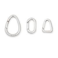304 Stainless Steel Carabiner Key Ring, silver color plated, different size for choice, more colors for choice, Sold By PC