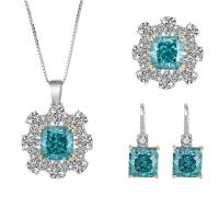 Rhinestone Jewelry Sets, Brass, different styles for choice & for woman & with rhinestone, nickel, lead & cadmium free, Sold By PC