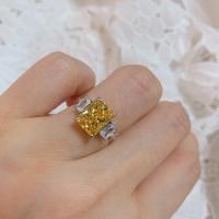 Brass δάχτυλο του δακτυλίου, Ορείχαλκος, διαφορετικό μέγεθος για την επιλογή & για τη γυναίκα & με στρας, νικέλιο, μόλυβδο και κάδμιο ελεύθεροι, Sold Με PC