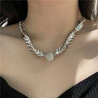 Zinc Alloy Jewelry Necklace with Tourmaline with 3.15inch extender chain fashion jewelry & for woman nickel lead & cadmium free Length Approx 14.76 Inch Sold By PC