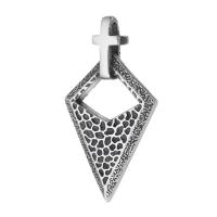 Stainless Steel Pendants, 316 Stainless Steel, fashion jewelry & DIY & Unisex & blacken, black, 27x51x5mm, Hole:Approx 5mm, Sold By PC