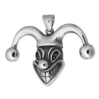 Stainless Steel Pendants 316 Stainless Steel clown fashion jewelry & DIY & Unisex & blacken black Approx 5mm Sold By PC
