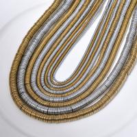 Ikke-magnetiske Hæmatit perler, Ikke-magnetisk hæmatit, Flad Rund, forgyldt, du kan DIY & forskellig størrelse for valg, flere farver til valg, Solgt Per 15.35 inch Strand