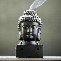 Porcelain Incense Burner, handmade, for home and office & durable & different styles for choice, black, Sold By PC
