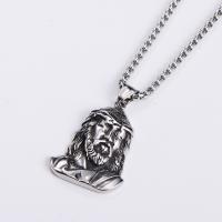Stainless Steel Jewelry Necklace, 304 Stainless Steel, Vacuum Ion Plating, fashion jewelry & Unisex & different styles for choice, 44x32mm, Length:60 cm, Sold By PC