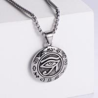 Stainless Steel Jewelry Necklace 304 Stainless Steel Vacuum Ion Plating fashion jewelry & Unisex Length 60 cm Sold By PC