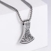 Stainless Steel Jewelry Necklace 304 Stainless Steel Hammer of Thor Vacuum Ion Plating fashion jewelry & for man Length 60 cm Sold By PC