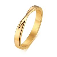 Rozsdamentes acél Finger Ring, 304 rozsdamentes acél, divat ékszerek & különböző méretű a választás & a nő, több színt a választás, 3x1.40mm, Által értékesített PC