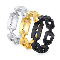 Ring Finger Titantium stali, biżuteria moda & dla obu płci, dostępnych więcej kolorów, 6mm, sprzedane przez PC