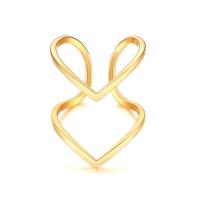 титан Манжеты палец кольцо, ювелирные изделия моды & разный размер для выбора & Женский, золотой, 30x1.50mm, продается PC
