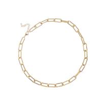 Titanstahl Halskette, plattiert, für Frau, keine, 12x4x1mm, Länge:17.71 ZollInch, verkauft von PC