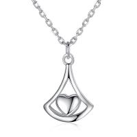 Zinc Alloy Jewelry Necklace with 1.96 inch extender chain platinum color plated for woman & hollow Length Approx 15.74 Inch Sold By PC