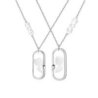 Couple Necklace Zinc Alloy platinum color plated Sold By PC