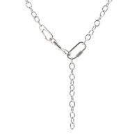 Titanium Stål Chain halskæde, Unisex, oprindelige farve, 9x135mm, Længde Ca. 23.23 inch, Solgt af PC