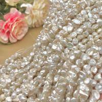 Keshi Cultured Freshwater Pearl Beads irregular DIY white 8-9mm Sold Per 14.96 Inch Strand