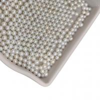 Natural Freshwater Pearl Loose Beads, Round, DIY, white, 3-4mm, Sold By PC