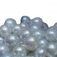 Naturliga sötvattenspärla lösa pärlor, Freshwater Pearl, Rund, DIY, vit, 9.5-10.5mm, Säljs av PC