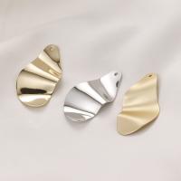 Brass Jewelry Pendants, Ellipse, plated, fashion jewelry, more colors for choice, nickel, lead & cadmium free, 17x33mm, Sold By PC