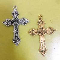 Zinc Alloy Cross Pendants silver color plated fashion jewelry silver color nickel lead & cadmium free Sold By Bag