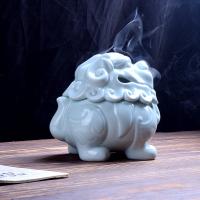 White Porcelain Incense Burner, handmade, for home and office & durable, more colors for choice, 128x90mm, Sold By PC
