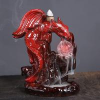 Backflow Incense Burner, Porcelain, handmade, for home and office & durable, more colors for choice, 130x170mm, Sold By PC