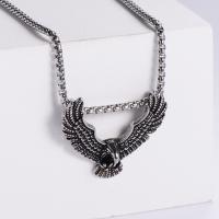 Stainless Steel Jewelry Necklace 304 Stainless Steel eagle Vacuum Ion Plating fashion jewelry & DIY & for man Length 60 cm Sold By PC