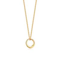 Titanstahl Halskette, Modeschmuck & für Frau, Goldfarbe, 15mm, Länge:ca. 19.7-21.7 ZollInch, verkauft von PC
