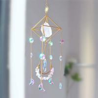 Hanging Ornaments Crystal with Iron & Zinc Alloy plated & faceted Sold By PC