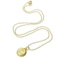 Brass Necklace Bottle Saver gold color plated with letter pattern & for woman Length Approx 17.5 Inch Sold By PC