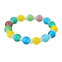 Lampwork Bracelet, fashion jewelry & for woman, multi-colored, Length:7 Inch, 10Strands/Lot, Sold By Lot
