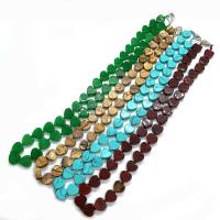 Natural Gemstone Necklace, Natural Stone, Heart, different materials for choice & Unisex, more colors for choice, 10mm, Length:Approx 14.96 Inch, Sold By PC