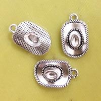 Tibetan Style Pendants, Hat, silver color plated, fashion jewelry, silver color, nickel, lead & cadmium free, 22x14mm, 100PCs/Bag, Sold By Bag