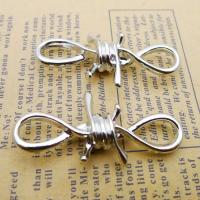 Zinc Alloy Pendants Number 8 silver color plated DIY silver color nickel lead & cadmium free Sold By Bag