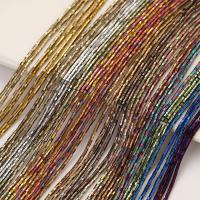 Ikke-magnetiske Hæmatit perler, Ikke-magnetisk hæmatit, Kolonne, du kan DIY, flere farver til valg, 2x2mm, 195pc'er/Strand, Solgt af Strand