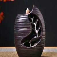 Backflow Incense Burner Porcelain handmade for home and office & durable 210mm Sold By PC