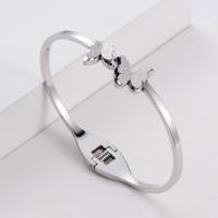 316 Stainless Steel Bangle Donut Vacuum Ion Plating fashion jewelry & butterfly design & for woman Sold By PC