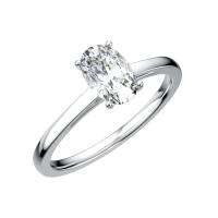 925 Sterling Silver Finger Rings with Moissanite plated & for woman Sold By PC