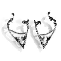 Zinc Alloy Earring Wrap antique silver color plated for woman nickel lead & cadmium free Sold By PC