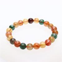 quartz rutile bracelet, Rond, unisexe & normes différentes pour le choix, multicolore, Vendu par 18 cm brin