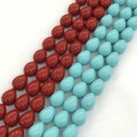Turquoise Beads, Teardrop, polished, DIY & different styles for choice, more colors for choice, 12x15mm, Sold Per Approx 15 Inch Strand