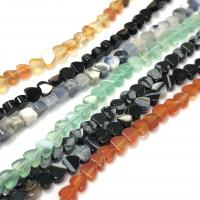 Mixed Gemstone Beads, Natural Stone, Heart, polished, DIY, more colors for choice, 5mm, Sold Per Approx 15 Inch Strand