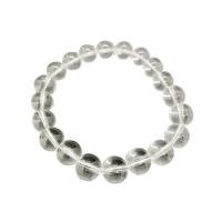 Clear Quartz Bracelet Round Unisex clear 8mm Length Approx 7.48 Inch Sold By PC