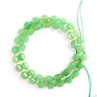 Perles aventurine, aventurine vert, avec Seedbead, lanterne, poli, DIY & facettes, vert, 8mm, Vendu par 14.96 pouce brin