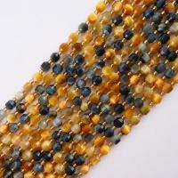 Tigerauge Perlen, mit Seedbead, Laterne, poliert, DIY & facettierte, keine, 6-12mm, verkauft per ca. 14.96 ZollInch Strang