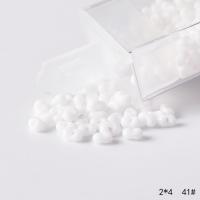 Ogenomskinligt glas Seed Beads, Glaspärlor, Jordnöt, DIY, fler färger för val, 2x4mm, Säljs av Box