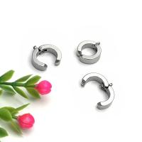 Stainless Steel Clip On Earring Finding, 304 Stainless Steel, Round, Vacuum Ion Plating, DIY & Unisex, original color, 13x6x4.20mm, Sold By PC