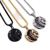 Stainless Steel Jewelry Necklace 304 Stainless Steel Sun Vacuum Ion Plating fashion jewelry & for man Length 60 cm Sold By PC