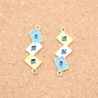 Zinc Alloy Connector gold color plated fashion jewelry & DIY & enamel golden nickel lead & cadmium free Sold By PC